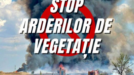 Mii de hectare sunt afectate de arderile de vegetație