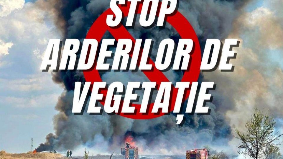 Mii de hectare sunt afectate de arderile de vegetație