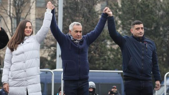 Manifestaţie în Bucureşti pentru susţinerea fostului candidat la președinție Călin Georgescu