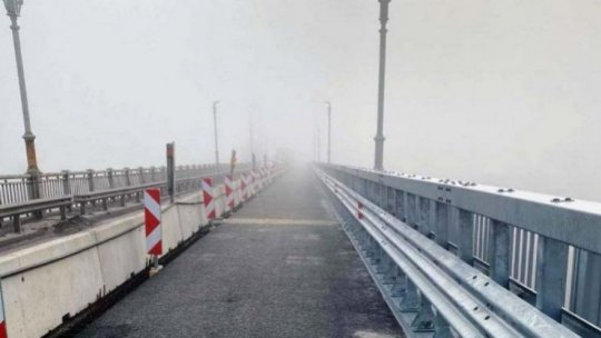 Coadă de TIR-uri lângă Punctul de Trecere a Frontierei Giurgiu