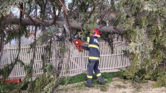 Vântul a provocat pagube în mai multe zone ale țării