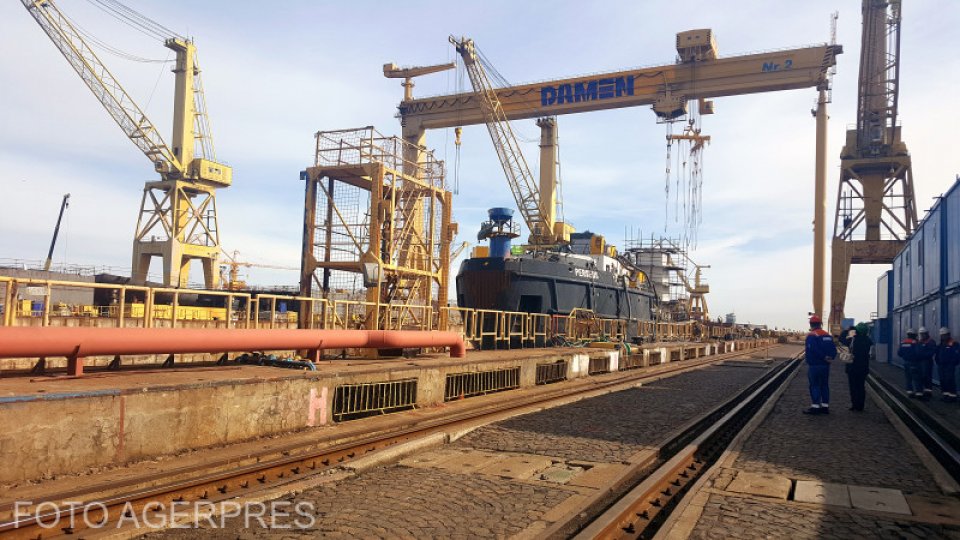 Sindicaliştii de la Şantierul Naval Mangalia au ieşit din nou în stradă