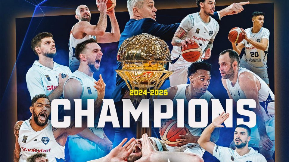 CSO Voluntari, primul trofeul pentru baschetul românesc, din ultimii 20 de ani