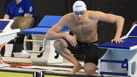 David Popovici al doilea timp al anului la 100 m liber în serii la Campionatele Naţionale