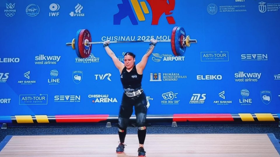 Haltere: 3 medalii pentru Andreea Cotruța, la Campionatele Europene de la Chișinău