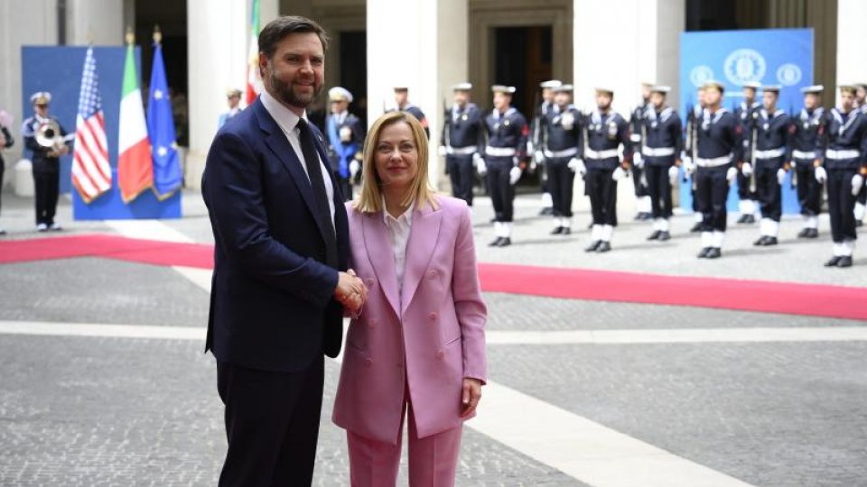 Roma: JD Vance, întrevedere cu Giorgia Meloni
