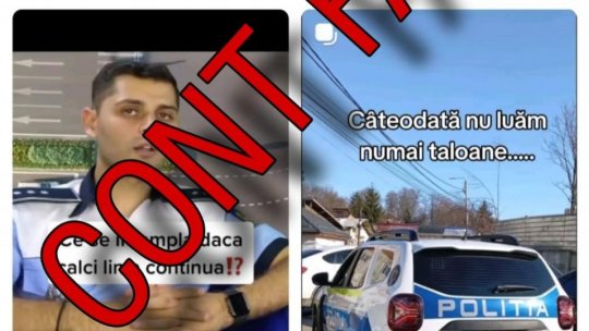 MAI: Atenție la polițiștii falși de pe TikTok