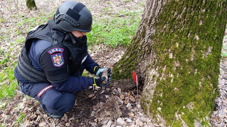 Botoșani: Proiectil neexplodat, găsit de un culegător de ciuperci