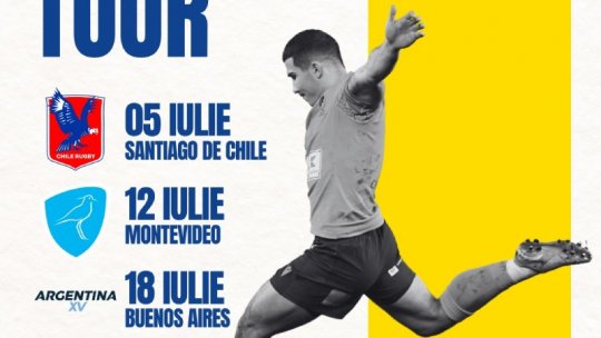 Rugby. Stejarii vor juca în turneul sud-american