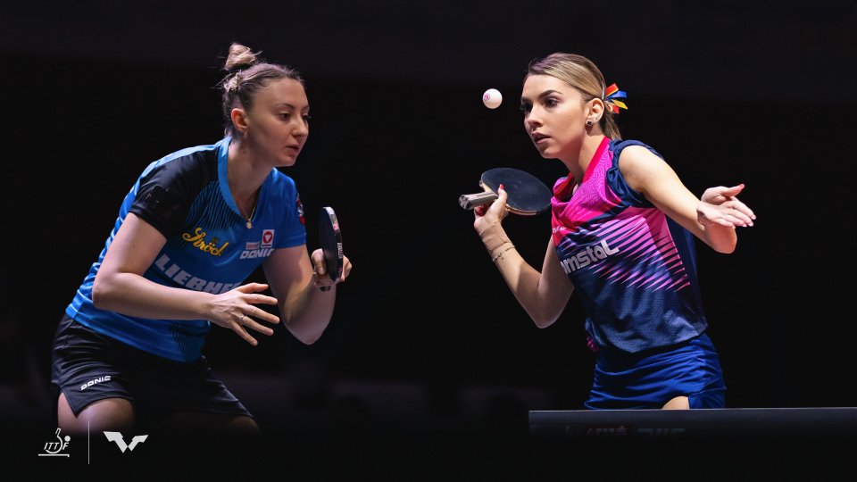 VIDEO Bernadette Szocs, vicecampioană mondială la tenis de masă, la dublu feminin