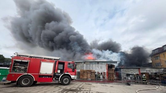 Ro-Alert: Incendiu major la un depozit din sectorul 6
