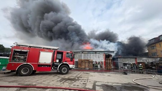 Pompierii acționează cu 21 de autospeciale la incendiul izbucnit în Sectorul 6 al capitalei