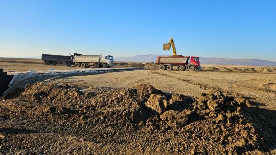 Alba: Drum surpat din cauza lucrărilor de canalizare