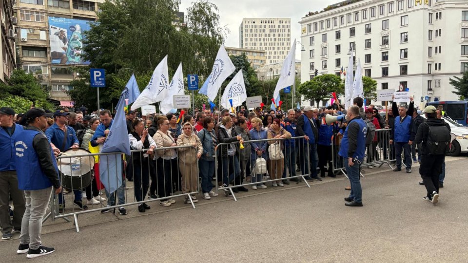 Protest al salariaților șantierului naval din Mangalia