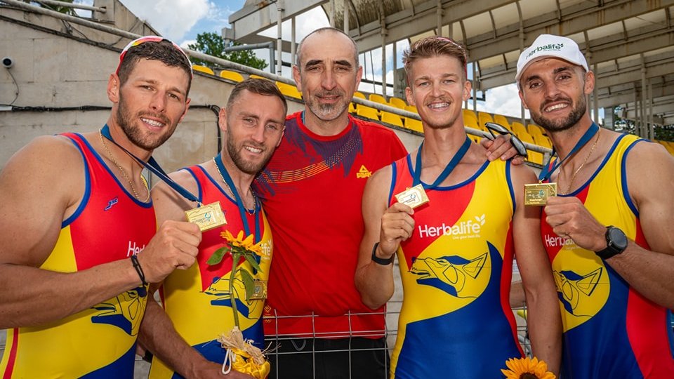 România încheie pe locul 2 Europenele de canotaj, cu 7 medalii câștigate