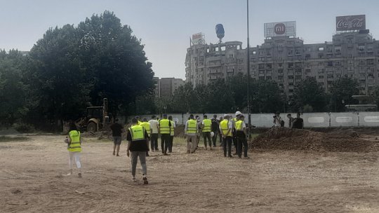 Lucrările pentru refacerea planşeului Unirii din centrul Capitalei intră într-o nouă etapă