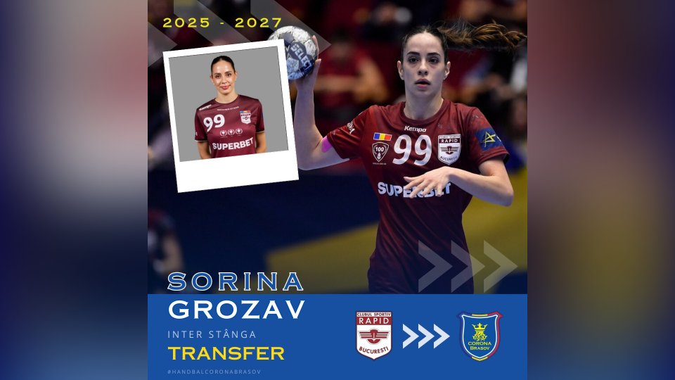 Handbal: Sorina Grozav s-a întors la Corona Brașov