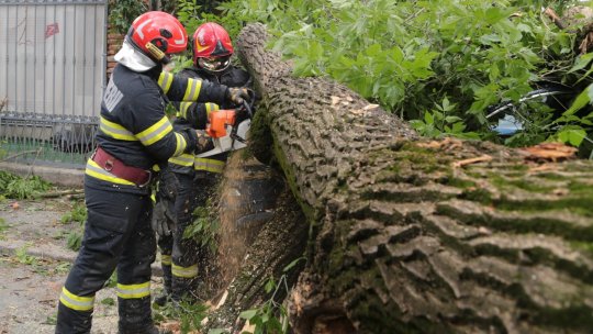 Furtună în București și Ilfov: Pompierii au gestionat 30 de intervenţii