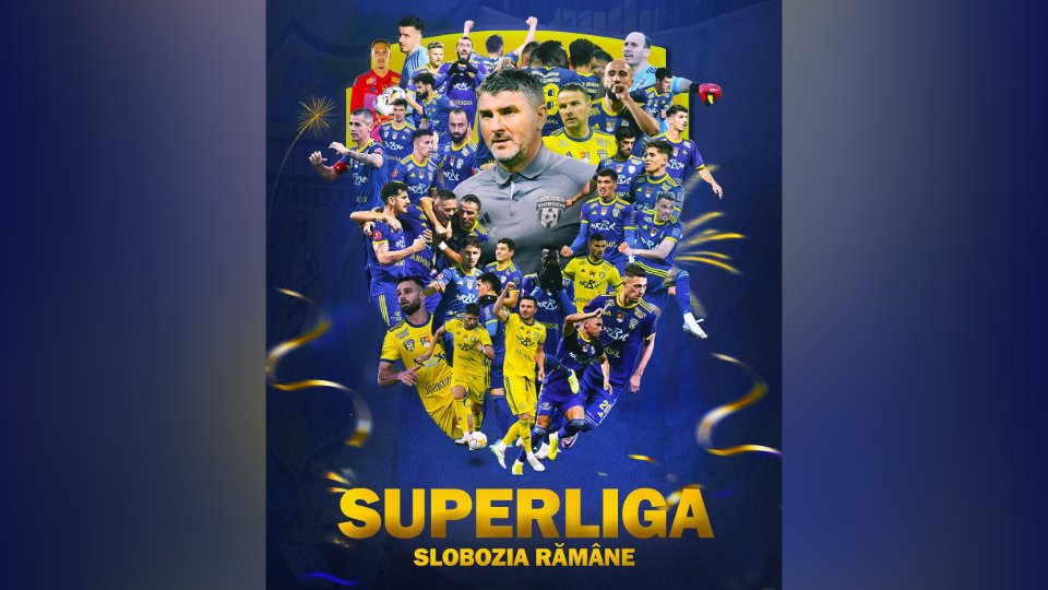 Fotbal: Unirea Slobozia a rămas în Superliga după un baraj dramatic cu FC Voluntari