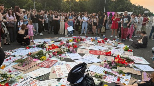 Protest în Piața Victoriei față de violența împotriva femeilor