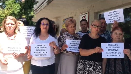 Noi proteste ale sindicaliştilor din Ministerul de Finanţe şi de la ANAF