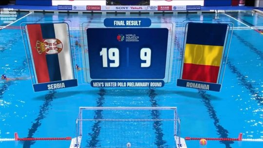 Polo: România învinsă de Serbia în ultimul meci din grupa A de la Campionatul  Mondial