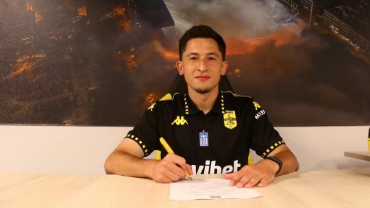 Olimpiu Moruțan, prezentat  oficial la Aris Salonic