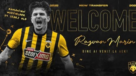 Răzvan Marin, prezentat la multipla campioană a Greciei, AEK Atena