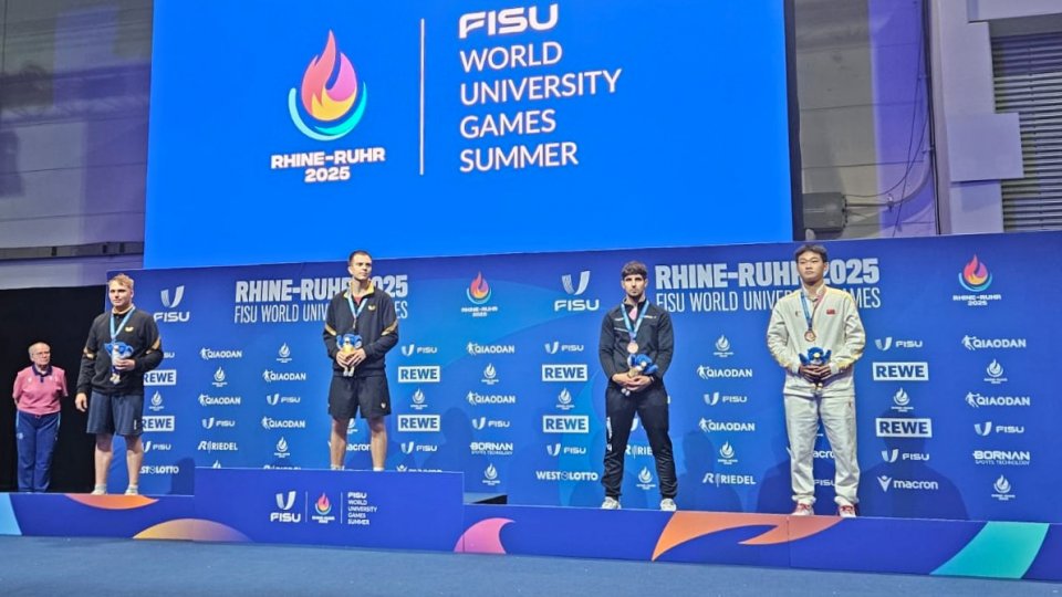 Eduard Ionescu, dublu medaliat la tenis de masă, la Jocurile Universitare de vară