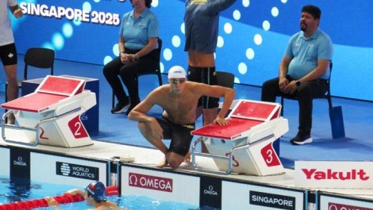 CM Singapore 2025: David Popovici s-a retras din proba de 50 de metri liber