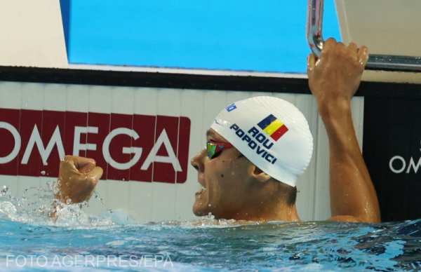 David Popovici, campion la Mondiale și la 100 de metri liber