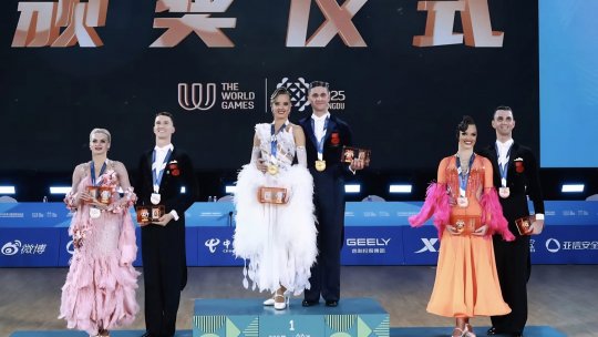 VIDEO România, argint la Jocurile Mondiale. Prima medalie din istorie la dans sportiv