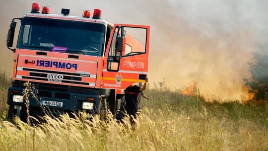 Incendii la Chilia Veche și Grădinari, parțial localizate