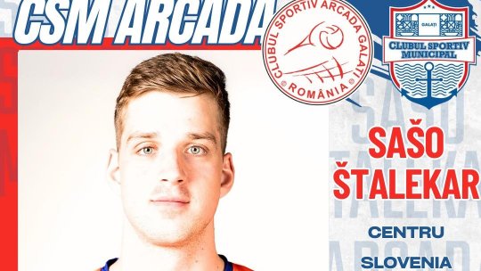 Volei masculin:  Arcada Galaţi a transferat un centru din naţionala Sloveniei.