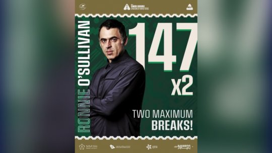 Snooker: Fabulos! Ronnie O’Sullivan, două break-uri maxime în același meci!