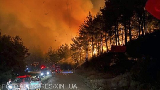 Evacuări în provincia turistică Çanakkale din Turcia din cauza incendiilor