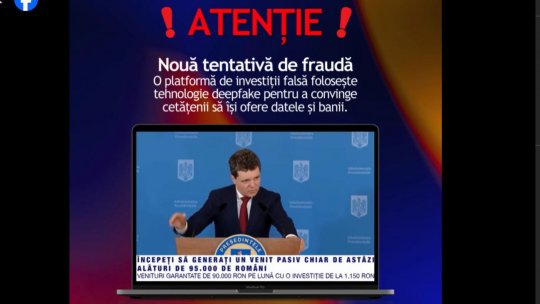 DNSC: Fraudă online cu imaginea lui Nicușor Dan