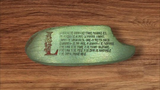 Poezie de Mihai Eminescu, gravată pe un bob de orez