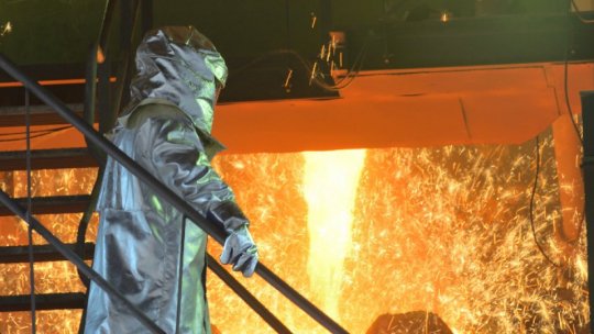 Protest al angajaţilor de la Combinatul Siderurgic Liberty Galaţi