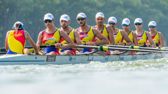 Mondialul de canotaj. AUR pentru Romania la 8+1 mixt, la Shanghai