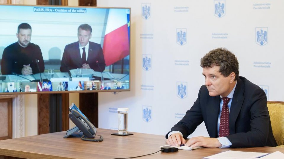 Preşedintele Nicuşor Dan a participat la videoconferinţa Coaliției Voluntarilor pentru Ucraina