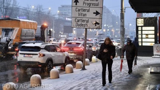 În noaptea de luni spre marți, „termometrele vor indica la București -10 grade”
