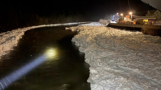 Zăpor de peste opt kilometri, în județul Neamț