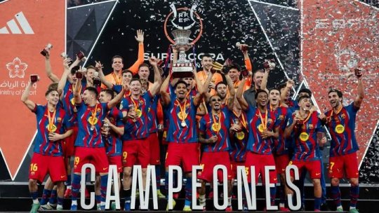 Fotbal: FC Barcelona este supercampioana Spaniei