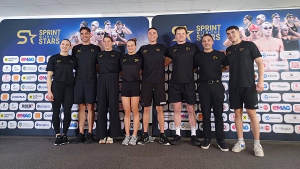 Înot: David Popovici a concurat alături de copii la „Sprint with the Stars”