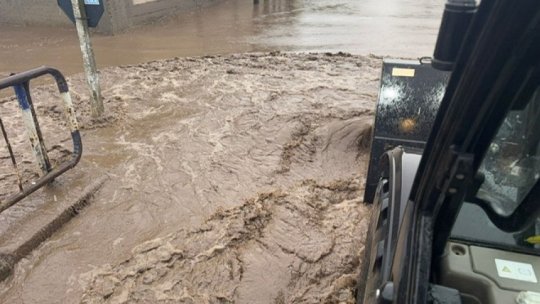 Populația din județul Bistrița-Năsăud a fost avertizată cu privire la depășirea cotelor de apărare la stația hidrometrică de la Domnești