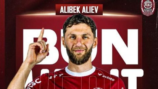 Fotbal: CFR Cluj l-a transferat pe atacantul Alibek Aliev: "Îi urăm mult succes!"