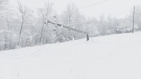 Peste 17.000 de locuințe, fără curent electric din cauza ninsorilor și a vântului puternic