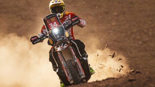 Raliul Dakar, moto: Emanuel Gyenes, locul 20 la general, dar lider în clasamentul piloților fără asistență tehnică
