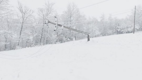 Peste 11.000 de locuințe din 5 județe nu au curent electric din cauza condiţiilor meteo